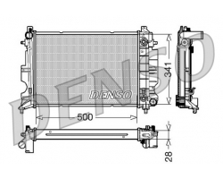 Wasserkühler Kühler Motorkühlung SAAB 900 II 2.0i / 2.3i Automatik 1994-1998 / 9-3 I 2.0i 2.3i Automatik 1998-2000