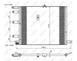  Klimakühler / -Kondensator Klimaanlage SAAB 9000 ´91-98