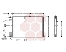  Klimakühler / -Kondensator Klimaanlage SAAB 9000 ´91-98
