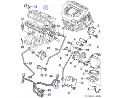 MOTORLAGER für SAAB, Original-Ersatzteil - OE Nr. 4757878