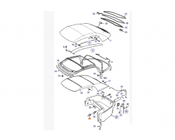 CLIP for SAAB, Genuine Part - Part #. 4823126