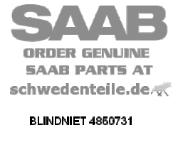 BLINDNIET für SAAB, Original-Ersatzteil - OE Nr. 4850731