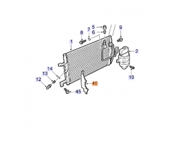 Abdeckung Kondensator SAAB 9-3 I '98-03 Original-Ersatzteil - OE Nr. 4868006