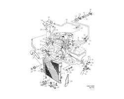 Kühlerschlauch Schlauch Schlauchleitung SAAB 9000 3.0 V6 B308I, Original-Ersatzteil - OE Nr. 4876660