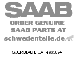 ANTI-ROLL BAR for SAAB, Genuine Part - Part #. 4905824