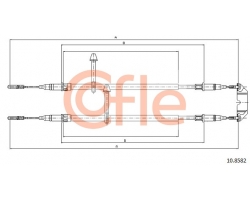 Kabel / Seilzug Handbremse / Handbremskabel / Handbremsseil hinten links / rechts SAAB 9-5 I 1998-2010