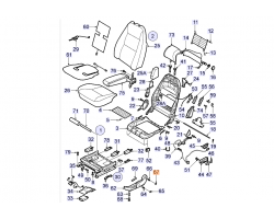 Deckel links, Sitz SAAB 9-3 I '98-03 LH Original-Ersatzteil