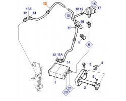 Entlüftungsleitung Leitung Aktivkohlefilter SAAB 9-3 I 2.0 turbo 2.3 turbo 1999-2003 B205 B235, Original-Ersatzteil - OE Nr. 4960043