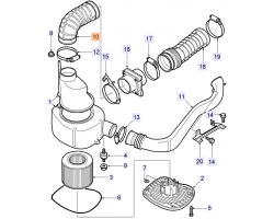 Air hose SAAB 9-5 I 2.0 turbo 2.3 turbo 3.0 V6 turbo B205 B235 B308E