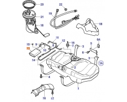 Evaporative Emission Canister Fuel Tank SAAB 9-5 I 2.0 turbo 2.3 turbo Aero 3.0 V6 turbo Model Year 2000-2002, B205E B235R B308E suits up to VIN / Chassis # -23052186, Genuine Part - Part #. 4968509