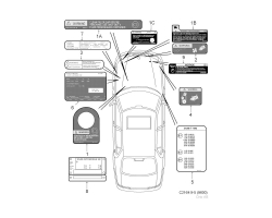 Aufkleber Etikett Label SAAB 9-5 I 2000, Original-Ersatzteil - OE Nr. 4968806