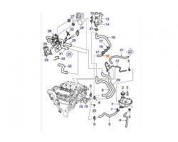 Kühlerschlauch SAAB 9-5 I 3.0t '99-03 Original-Ersatzteil