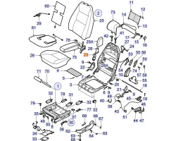 Motor Sitzverstellung / Elektromotor Sitz vorne links SAAB 9-3 I Cabrio Cabriolet 1998-2003 / Coupé 3-türig 1998-2003