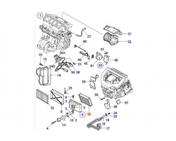 Heater Core Heat Exchanger SAAB 9-5 I 1998-2010