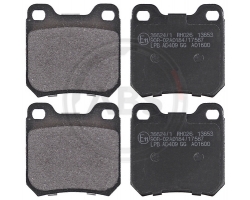 Rear brake pads set / brake pads kit rear axle SAAB 9-5 I ´98-99