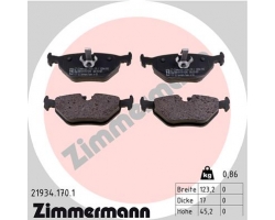 Brake Pads Set Rear Axle SAAB 9-5 I Model Year 1999-2010, suits all cars with VIN # X3025752 and higher numbers / onwards