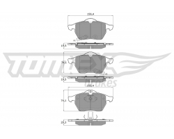 Bremsbeläge vorne (Satz) SAAB 900 II 1997-1998 / 9-3 I 1998-2003 / 9-5 I 1998-1999