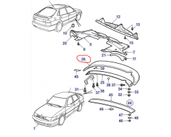 Heckspoiler / Spoiler hinten (oberer Teil) SAAB 9-3 I Viggen 3-türer / 5-türer