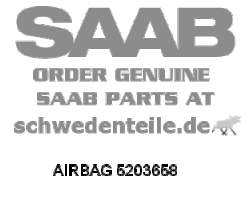 AIRBAG für SAAB, Original-Ersatzteil - OE Nr. 5203658