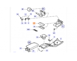 Ashtray SAAB 9-5 I '98-10 Genuine Part - Part #. 5207758