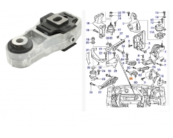 Motorlager / Momentstab / Lagerung Motor SAAB 9-5 I '00-10 Automatik,  Einbauort: Momentabstützung