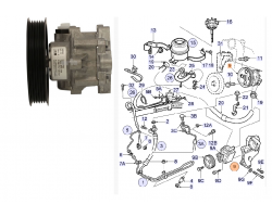 Servopumpe / Hydraulikpumpe Lenkung SAAB 9-5 I '98-10 2.0 turbo B205 / 2.3 turbo B235 / 2.2 TiD D223L