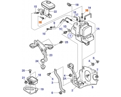 Brake Pipe Brake Line SAAB 9-5 I 2002-2004, for LHD Vehicles only, Genuine Part - Part #. 5231030