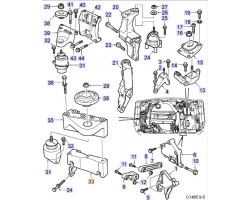 MOTORLAGER für SAAB, Original-Ersatzteil - OE Nr. 5236773