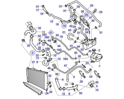 Coolant Hose SAAB 9-5 I 2.2 TiD D223L 2002-2005, Genuine Part - Part #. 5326590