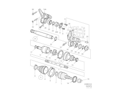 Axle Shaft RH SAAB 9-5 I Automatic 2005-2010, Genuine Part - Part #. 5393020