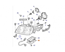 Vorschaltgerät Zündgerät Gasentladungslampe Xenonscheinwerfer SAAB 9-5 I 2002-2010