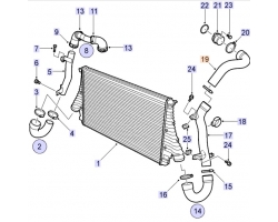 Ladeluftschlauch Turbodruckschlauch Schlauch Silikon CADILLAC BLS 1.9 D OPEL Astra H Vectra C 1.9 Turbodiesel 16V Z19DTH