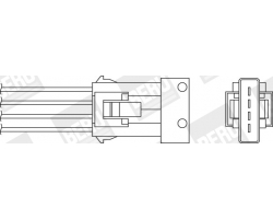 Lambdasonde Lamda-Sonde Regelsonde SAAB 9-3 II 1.8t 2.0t 2.0T B207 Modelljahr 2003-2012, Einbauposition: Vorne