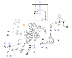Turbolader / Lader mit Abgaskrümmer / Auspuffkrümmer OPEL Insignia A 1.6 turbo / SAAB 9-5 II 1.6 turbo A16LET