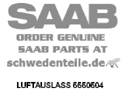 AIR OUTLET for SAAB, Genuine Part - Part #. 5550504