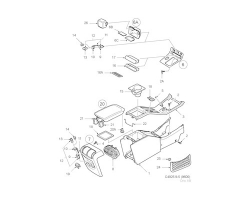 CENTRE CONSOLE for SAAB, Genuine Part - Part #. 5553276