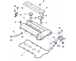 Cylinder Head Cover Valve Cover SAAB 9-3 II 1.8t 2.0t 2.0T B207 Original-Ersatzteil