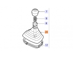 Gaiter / Gear Lever SAAB 9-5 I '98-10 Genuine Part - Part #. 55558436