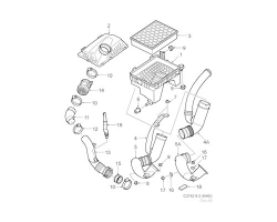 Luftrohr nach Luftfilterkasten Original SAAB 9-3 II 1.9 TiD Z19DTH