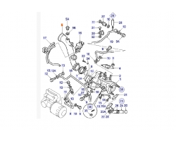 Pipe, Turbocharger SAAB 9-5 I '04-10 Genuine Part - Part #. 55559826