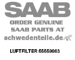 AIR CLEANER for SAAB, Genuine Part - Part #. 55559963