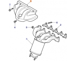 Hitzeschild Wärmeschild Hitzeschutz Abdeckung Auspuffkrümmer Abgaskrümmer Krümmer Z18XE 1.8i 16V Original GM 55560225 OPEL 5849037