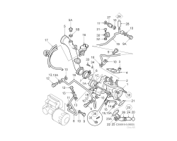 Vacuum Hose SAAB 9-5 I 2.0 turbo B205 2.3 turbo B235 1998-2010, Suits Engine # 500043- onwards, Genuine Part - Part #. 55561598