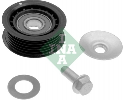 Guide Pulley Poly Belt Tensioner Pulley left V-ribbed belt SAAB 9-3 I 4-Cylinder Petrol 1998-2003 Chassis # X2028401-, X7022779-, 9-5 I 2.0 turbo B205 2.3 turbo B235 2007-2010