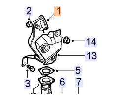 Catalyst / TWC Converter SAAB 9-3 II 1.8t 2.0t 2.0T XWD / All-Wheel-Drive, Model Year 2009-2011 B207E B207L B207R B207