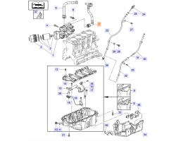 Hose Outlet Oil Filter OPEL Insignia A 2.0 CDTI A20DTH A20DTR Genuine GM 55566096 OPEL 5650384 SAAB 9-3 II 1.9 TTiD 9-5 II 2.0 TiD TTiD VAUXHALL