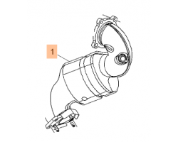 Catalytic Converter TWC Converter Three Way Catalytic Converter Genuine SAAB 9-5 II 2.0 turbo A20NHT Front Wheel Drive / FWD and All Wheel Drive / XWD / AWD 2010-2011