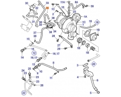 Vakuumschlauch Turbolader SAAB 9-3 II 1.8t 2.0t 2.0T 2009-2011 B207E B207L B207R B207, Original-Ersatzteil - OE Nr. 55570747