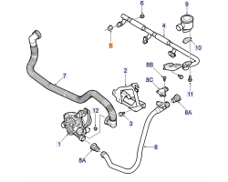 Gasket SAI SAAB 9-3 II 2009- B207R, Genuine Part - Part #. 55571138