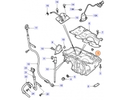 Ölwanne SAAB 9-3 II 1.9 TiD 16V Z19DTH 2007-2010, ab Fahrgestellnummer 71145608-- / 76110321--, Original-Ersatzteil - OE Nr. 55572641, 55565486